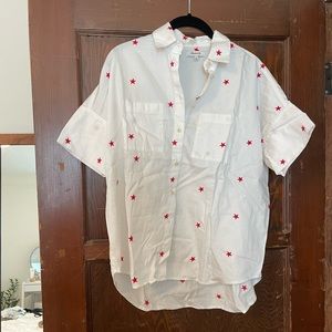 Madewell Shirt with stars Size XS